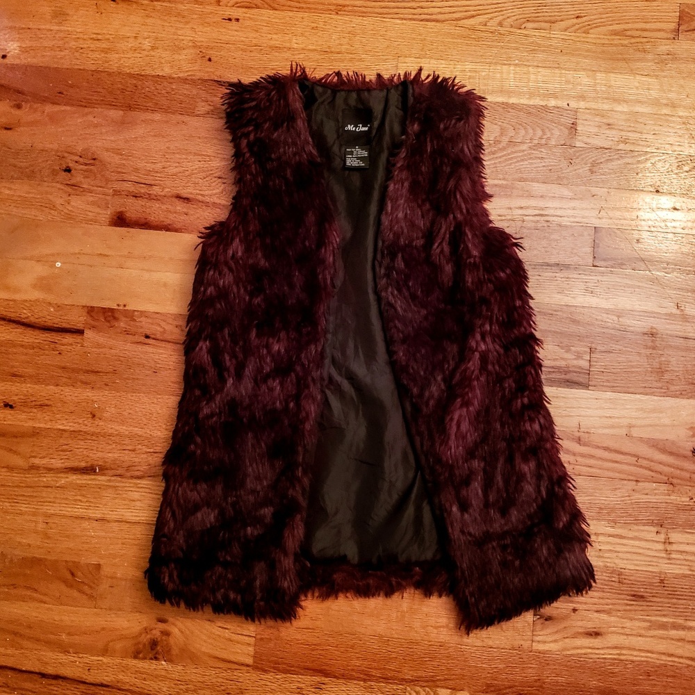 Faux fur festival gypsy vest